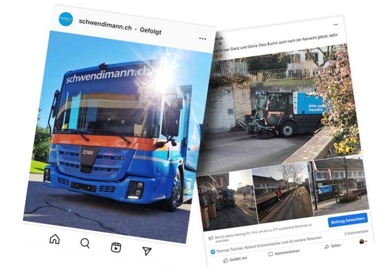 Social Media, Instagram und Facebook