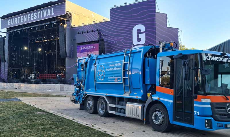 Abfallentsorgung am Gurtenfestival durch die Schwenidmann AG