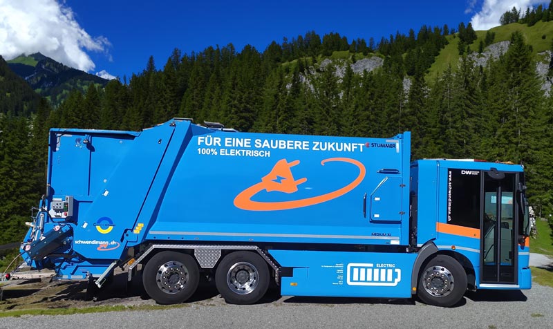 Unser Elektrokehrichtwagen von Designwerk fährt vorwiegend in der Gemeinde Ittigen