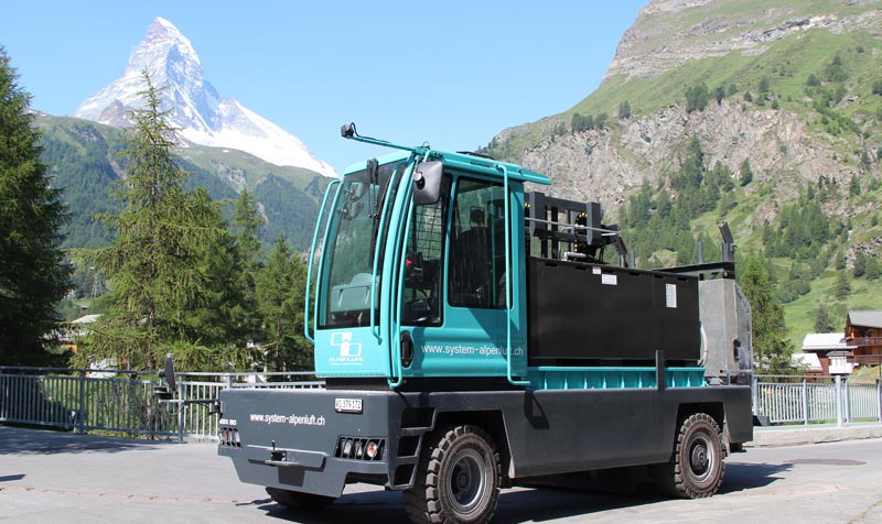 Elektrische Abfallsammlung mit System-Alpenluft