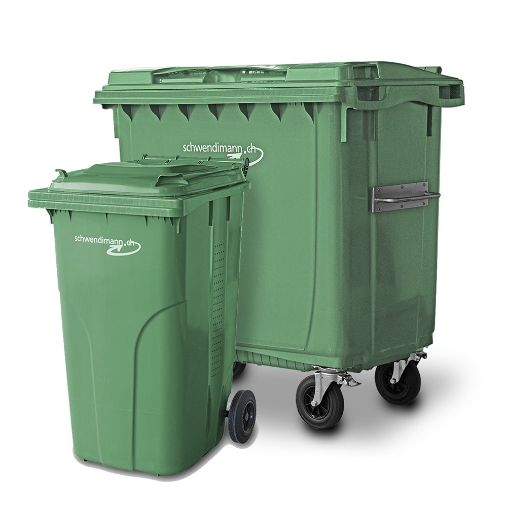 140 Liter Grüncontainer, 240 Liter Grüngut Container und 770 Liter Kompostcontainer