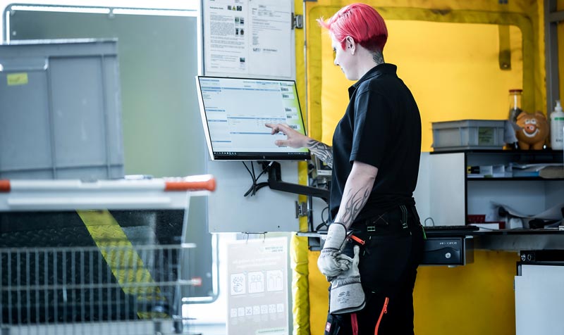 In unserer Wägesoftware erfassen wir sämtliche Abfälle und Wertstoffe