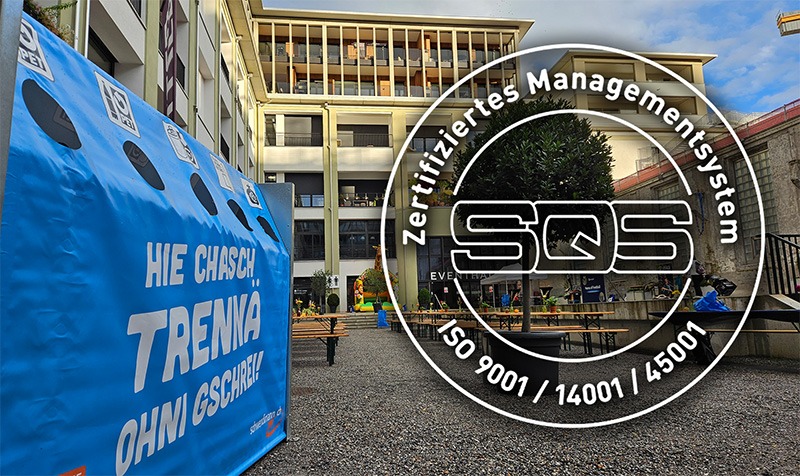 ISO SQS zertifizierte Evententsorgung