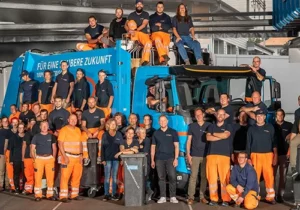 Das 85-köpfige Team der Schwendimann AG - Entsorgung, Recycling, Transporte, Abholdienst, Evententsorgung und Muldenservice