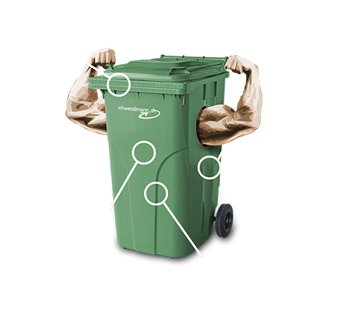 Der starke Kunststoffcontainer bringt viele Vorteile mit sich