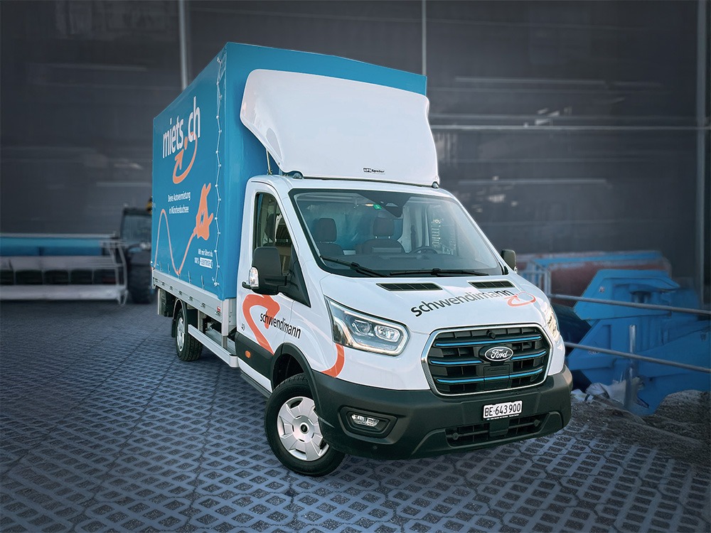 Ford E-Transit Lieferwagen Mietfahrzeug 100 % elektrisch